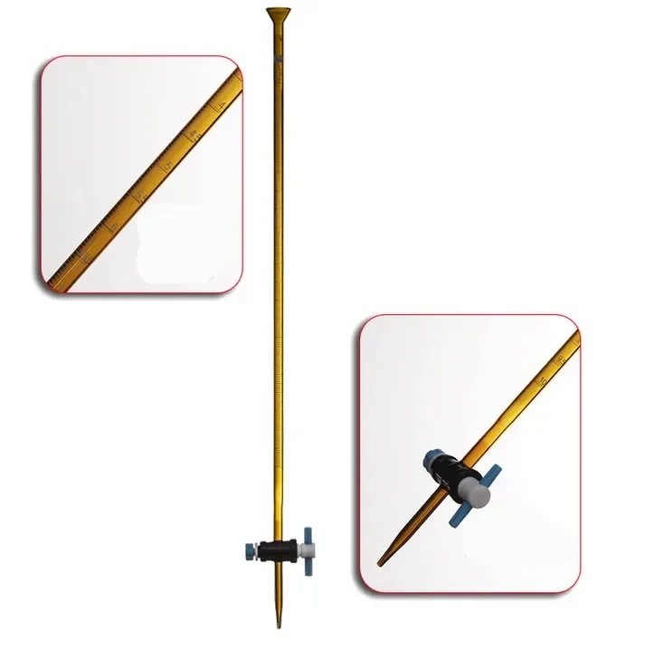 Laboratory Glassware Borosilicate Glass Burette Amber Glass Burette With Straight Stopcock