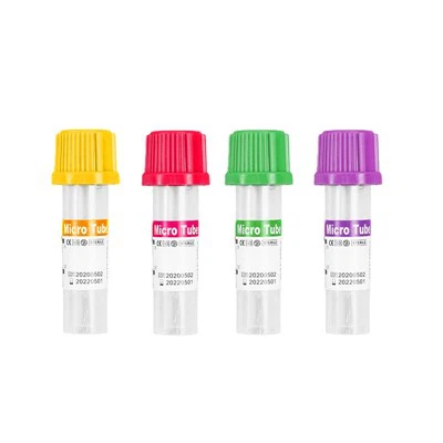 Ysgogydd Clotiau EDTA Meddygol tafladwy Heparin 0.5ml Tiwb Casglu Gwaed Micro